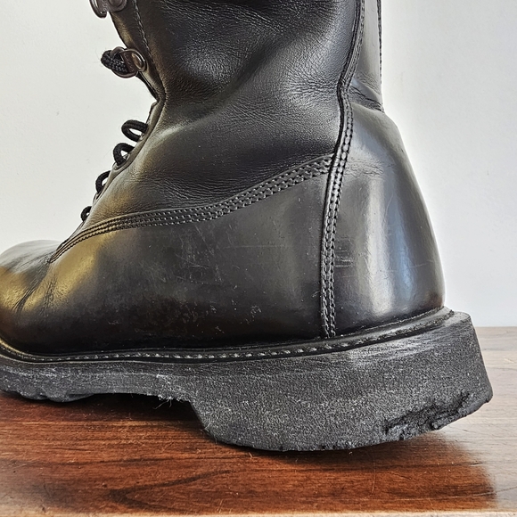 VTG Rocky USA Black Genuine Leather Combat Performance Thinsulate Boots 11.5M main image 8